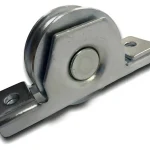 rueda guia para porton con soporte
